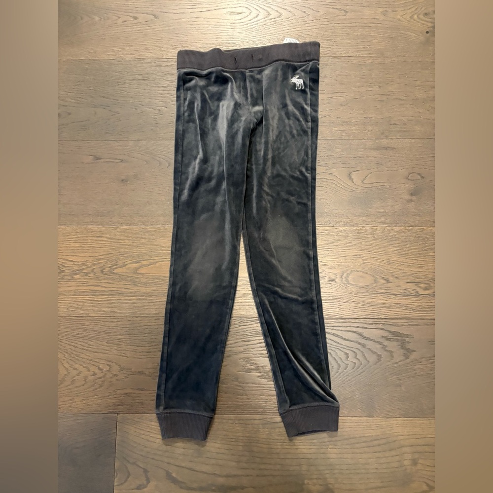 Abercrombie gray girls warm leggings sz 12 EUC ret $79